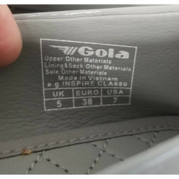 Gola Gray Faux Patent Leather Slip On Ballet Flats - Picture 12 of 12